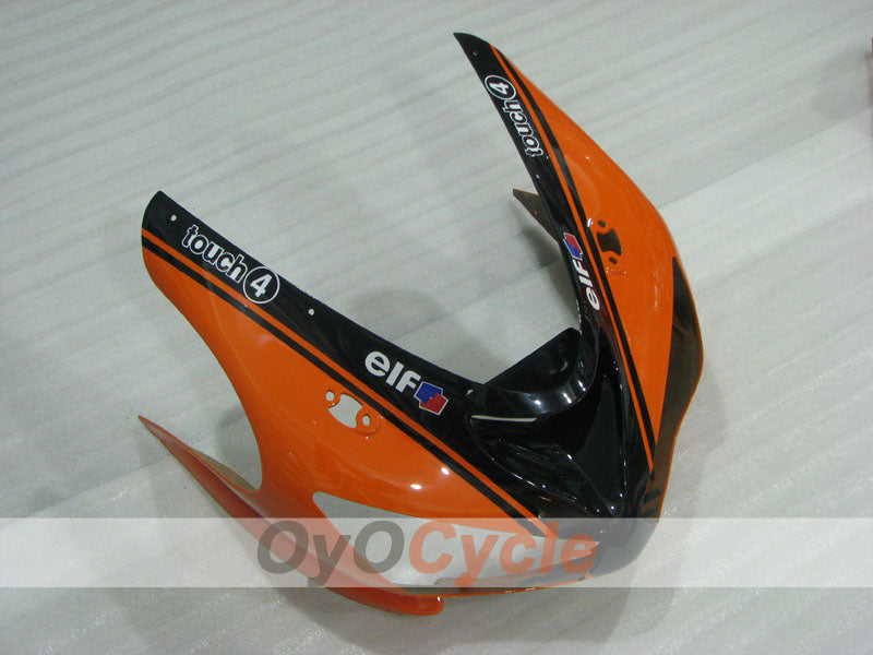 Kit de carénages injectés pour NINJA ZX-6R 05-06 - Orange, Noir - Monster #OYO87906048