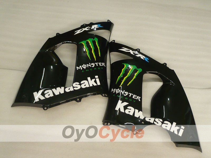 Kit de carénages injectés pour NINJA ZX-6R 05-06 - Noir - Monster #OYO87906049