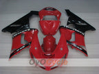 Kit de carénages injectés pour NINJA ZX-6R 05-06 - Rouge, Noir - Style d’origine #OYO87906050