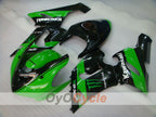 Kit de carénages injectés pour NINJA ZX-6R 05-06 - Vert, Noir - Monster #OYO87906052