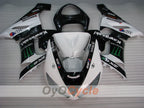 Kit de carénages injectés pour NINJA ZX-6R 05-06 - Blanc, Noir - Monster #OYO87906054