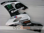 Kit de carénages injectés pour NINJA ZX-6R 05-06 - Blanc, Noir - Monster #OYO87906054