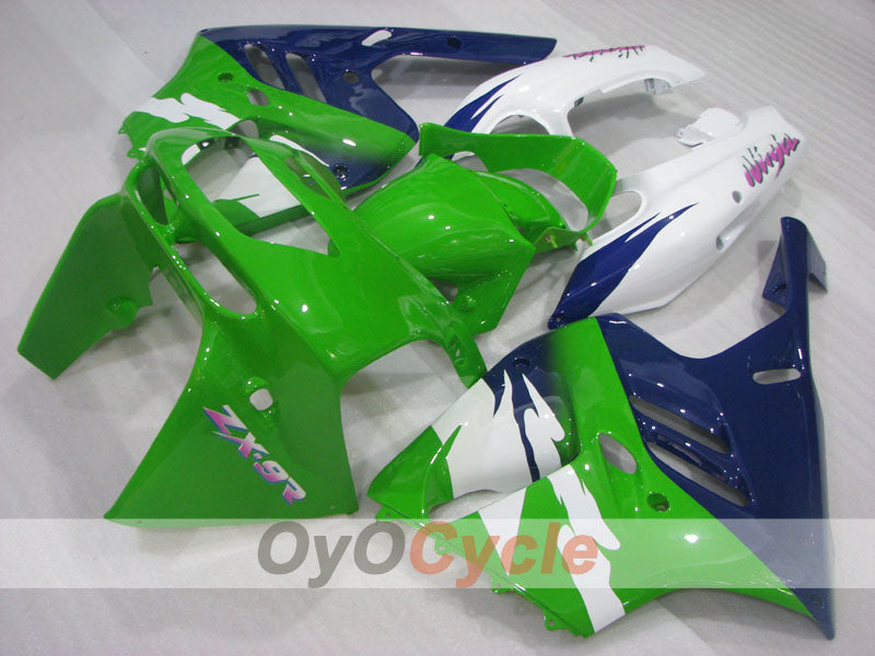 Kit de carénage pour NINJA ZX-9R 94-97 - Vert, bleu, blanc - Style d'origine #OYO87906071
