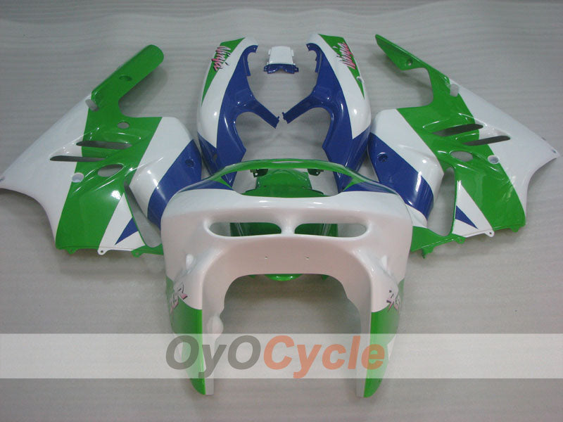 Kit de carénage pour NINJA ZX-9R 94-97 - Vert, bleu, blanc - Style d'origine #OYO87906072