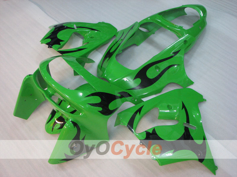 Kit de carénage pour NINJA ZX-9R 98-99 - Vert, noir - Style d'origine #OYO87906077