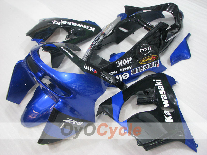 Kit de carénage pour NINJA ZX-9R 98-99 - Bleu, Noir - Personnalisable #OYO87906080