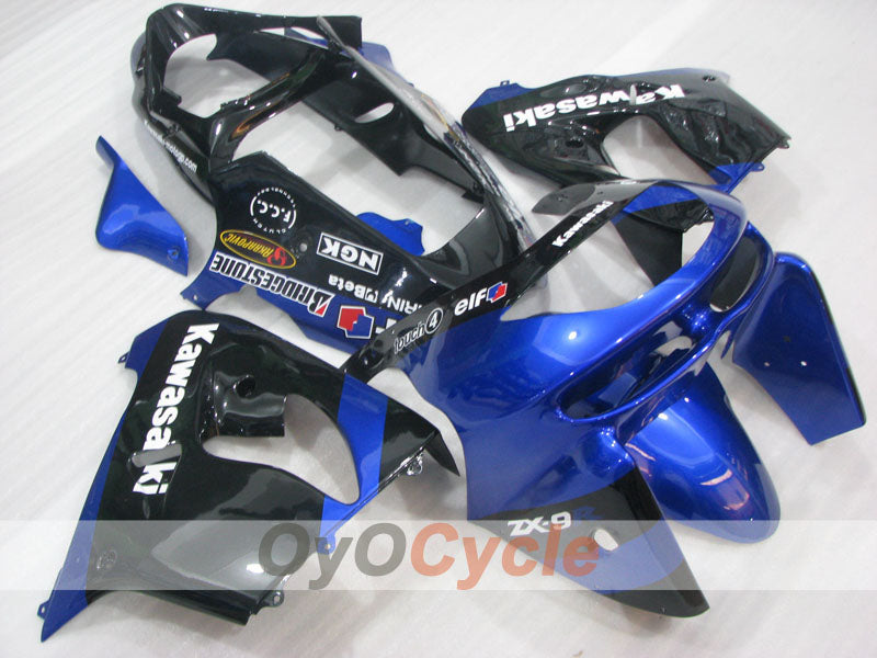 Kit de carénage pour NINJA ZX-9R 98-99 - Bleu, Noir - Personnalisable #OYO87906080