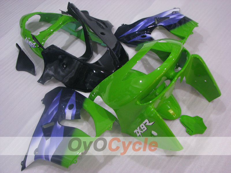 Kit de carénage pour NINJA ZX-9R 98-99 - Vert, Violet, Noir - Style d'origine #OYO87906082