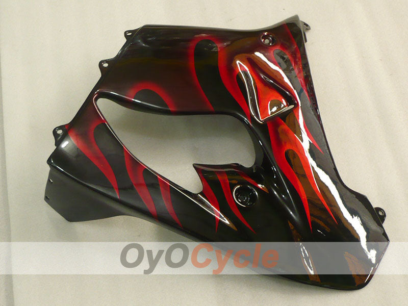 Kit de carénage pour NINJA ZX-9R 98-99 - Rouge, Noir - Flamme #OYO87906084