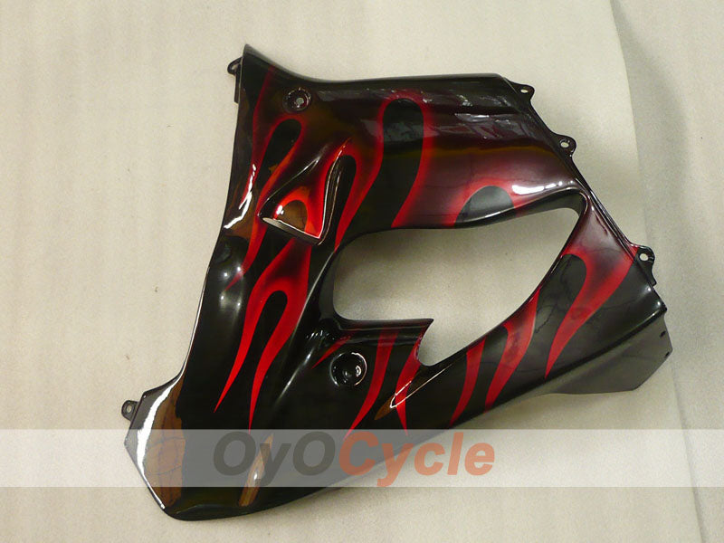 Kit de carénage pour NINJA ZX-9R 98-99 - Rouge, Noir - Flamme #OYO87906084
