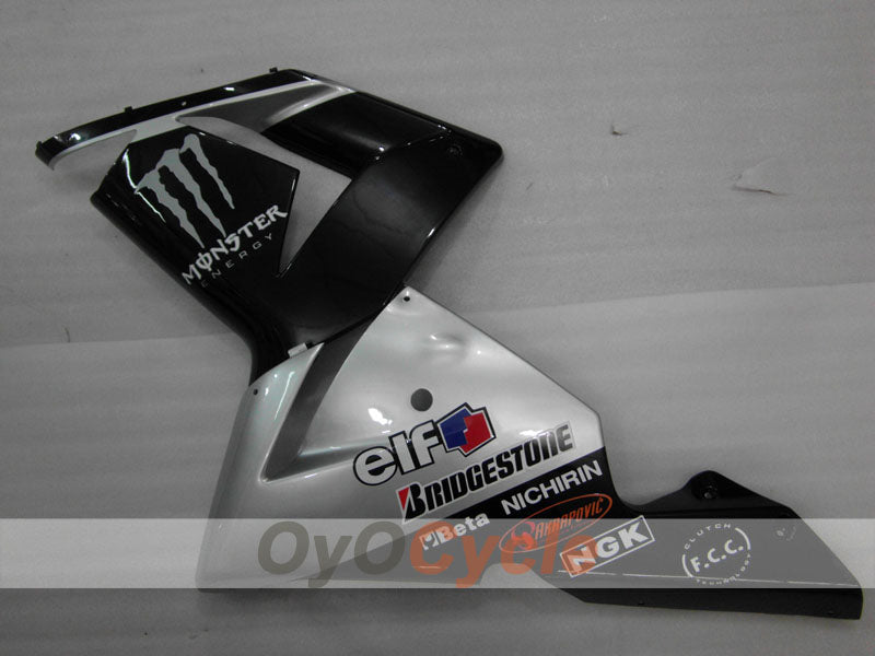 Kit de carénage à injection pour NINJA ZX-10R 04-05 - Noir, Argent - Monster #OYO87906086