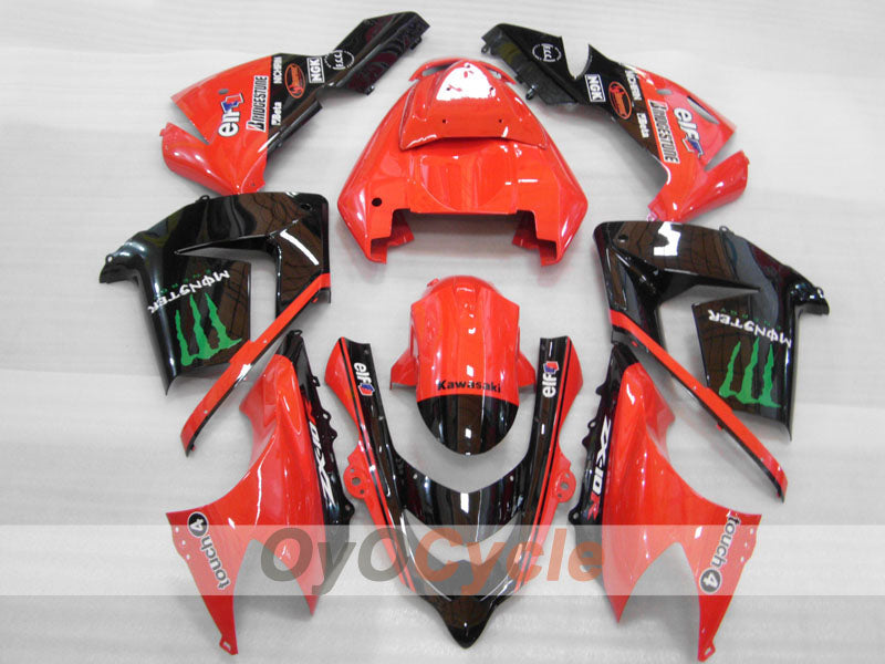 Kit de carénage à injection pour NINJA ZX-10R 04-05 - Rouge, Noir - Monster #OYO87906087
