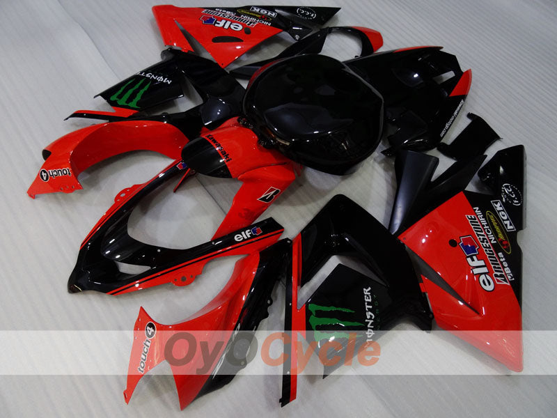 Kit de carénage à injection pour NINJA ZX-10R 04-05 - Rouge, Noir - Monster #OYO87906088