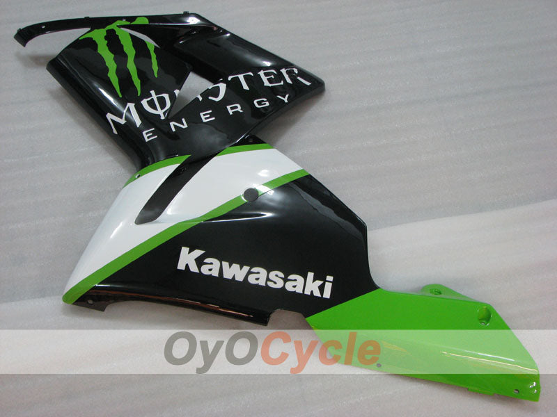Kit de carénage à injection pour NINJA ZX-10R 04-05 - Vert, Blanc, Noir - Monster #OYO87906089