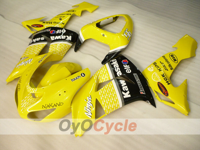 Kit de carénage à injection pour NINJA ZX-10R 06-07 - Jaune - Nakano #OYO87906091