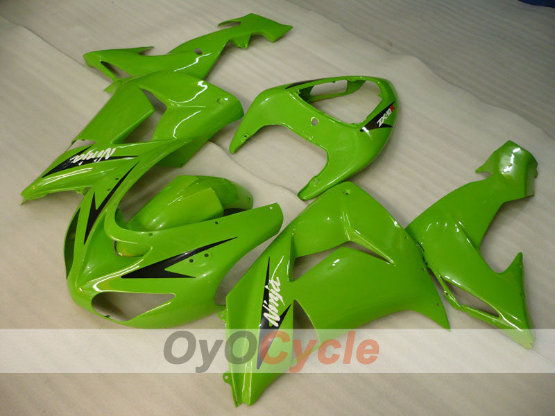 Kit de carénages injectés pour NINJA ZX-10R 06-07 - Vert - Style d'origine #OYO87906092