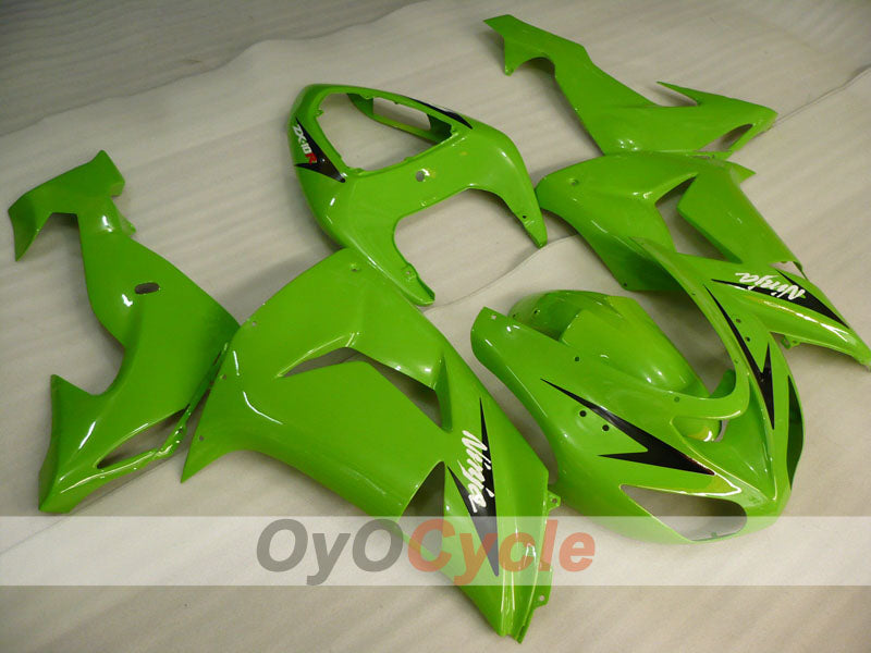 Kit de carénages injectés pour NINJA ZX-10R 06-07 - Vert - Style d'origine #OYO87906092