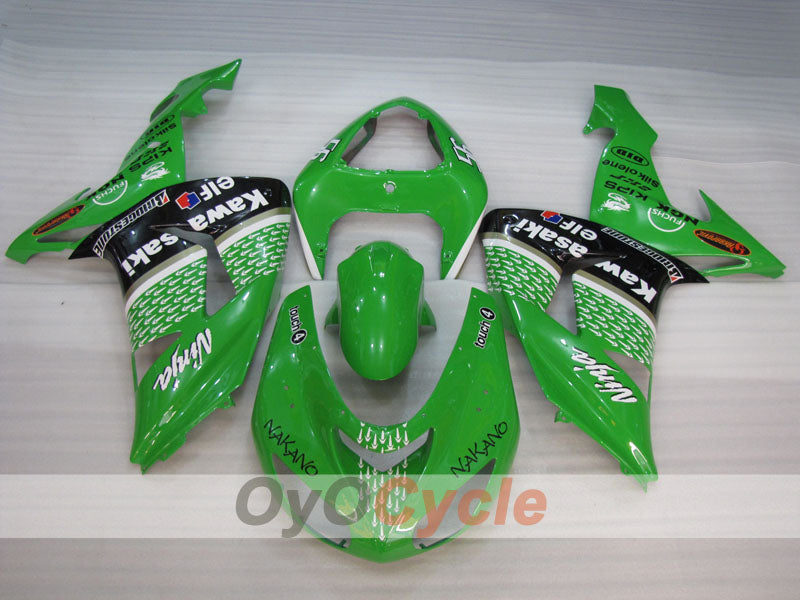 Kit de carénages injectés pour NINJA ZX-10R 06-07 - Vert, Noir - Nakano #OYO87906093 Image secondaire du produit