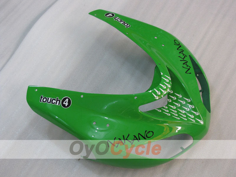 Kit de carénages injectés pour NINJA ZX-10R 06-07 - Vert, Noir - Nakano #OYO87906093
