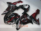 Kit de carénages injectés pour NINJA ZX-10R 06-07 - Rouge vin, Noir - Corona #OYO87906094