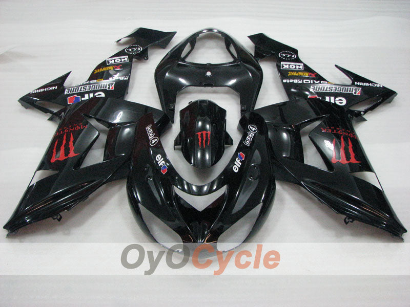 Kit de carénages injectés pour NINJA ZX-10R 06-07 - Noir - Monster #OYO87906095 Image secondaire du produit