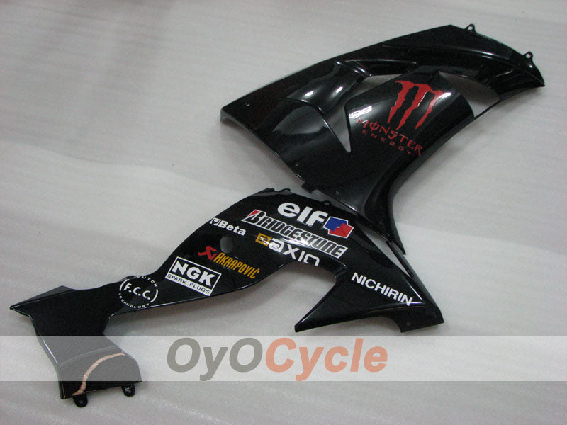 Kit de carénages injectés pour NINJA ZX-10R 06-07 - Noir - Monster #OYO87906095