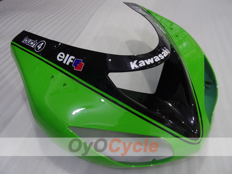 Kit de carénages injectés pour NINJA ZX-10R 06-07 - Vert, Noir - Monster #OYO87906099