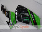 Kit de carénages injectés pour NINJA ZX-10R 06-07 - Vert, Noir - Monster #OYO87906099