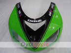 Kit de carénages injectés pour NINJA ZX-10R 06-07 - Vert, Noir - Monster #OYO87906099