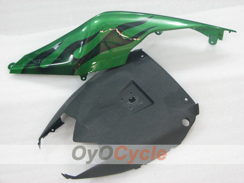 Kit de carénages injectés pour NINJA ZX-10R 08-10 - Vert, Noir - Flame #OYO87906100