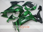 Kit de carénages injectés pour NINJA ZX-10R 08-10 - Vert, Noir - Flame #OYO87906100