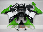 Kit de carénages injectés pour NINJA ZX-10R 08-10 - Vert, Blanc, Noir - Style d'origine #OYO87906101