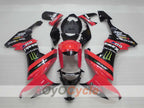 Kit de carénages injectés pour NINJA ZX-10R 08-10 - Rouge, Noir - Monster #OYO87906103