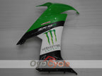 Kit de carénages injectés pour NINJA ZX-10R 08-10 - Vert, Blanc, Noir - Monster #OYO87906104