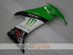 Kit de carénages injectés pour NINJA ZX-10R 08-10 - Vert, Blanc, Noir - Monster #OYO87906104