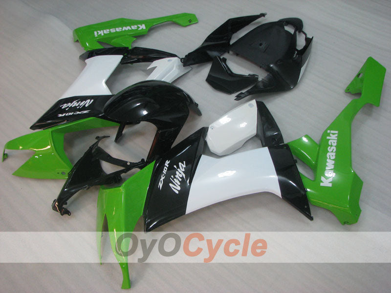 Kit de carénage à injection pour NINJA ZX-10R 08-10 - Vert, blanc, noir - Style usine #OYO87906107 Image principale du produit