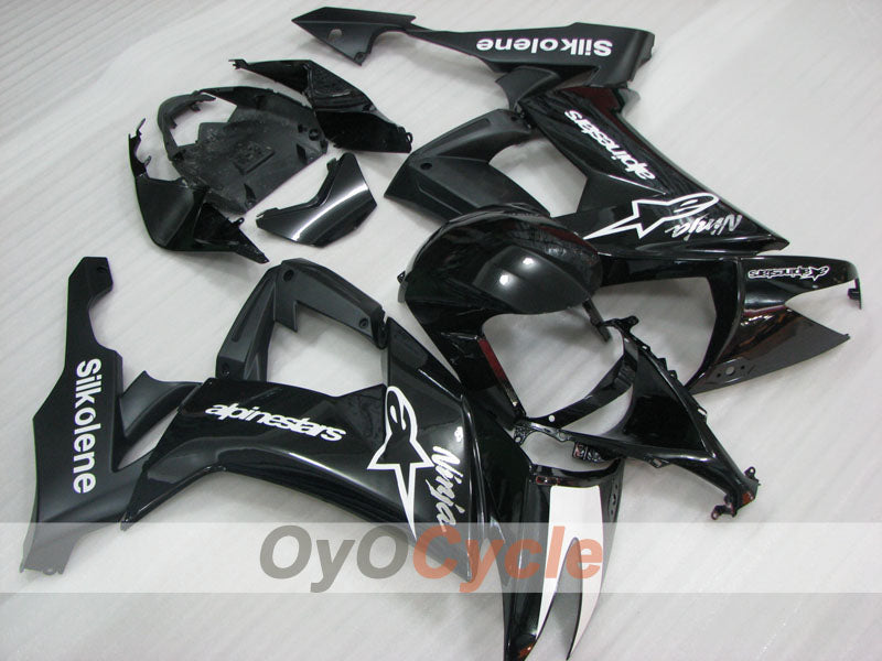 Kit de carénage à injection pour NINJA ZX-10R 08-10 - Noir - Style usine #OYO87906108