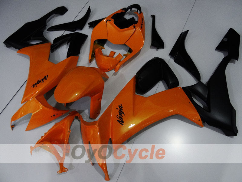 Kit de carénage à injection pour NINJA ZX-10R 08-10 - Orange, noir - Style usine #OYO87906109