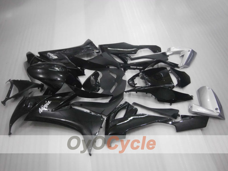 Kit de carénage à injection pour NINJA ZX-10R 08-10 - Noir - Style usine #OYO87906111