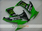Kit de carénage à injection pour NINJA ZX-10R 08-10 - Vert, noir - Monster #OYO87906112