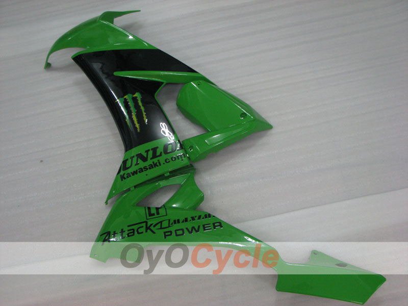 Kit de carénage à injection pour NINJA ZX-10R 08-10 - Vert, noir - Monster #OYO87906113