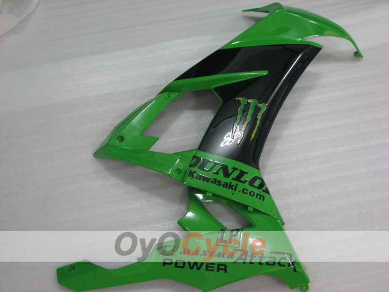Kit de carénage à injection pour NINJA ZX-10R 08-10 - Vert, noir - Monster #OYO87906113