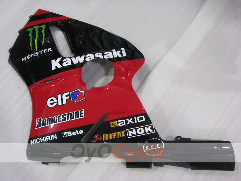 Kit de carénage à injection pour NINJA ZX-12R 00-01 - Rouge, noir - Monster #OYO87906115