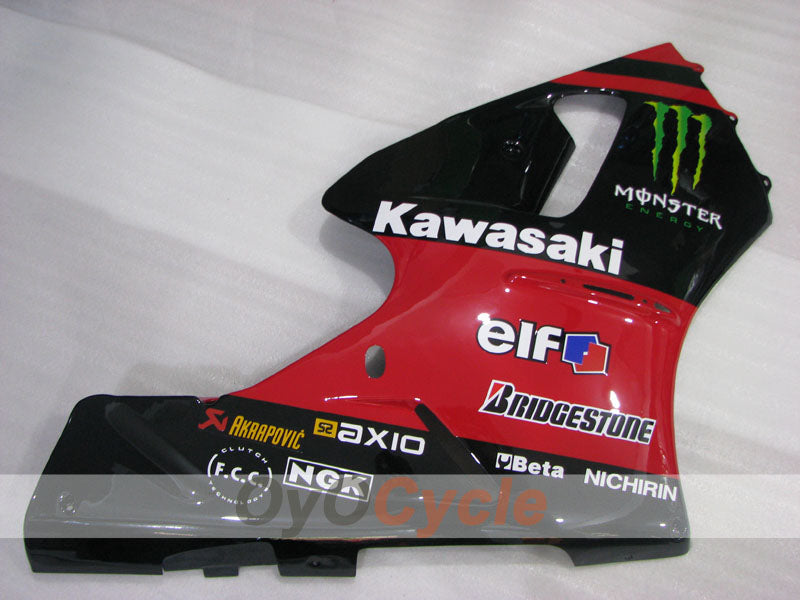 Kit de carénage à injection pour NINJA ZX-12R 00-01 - Rouge, noir - Monster #OYO87906115