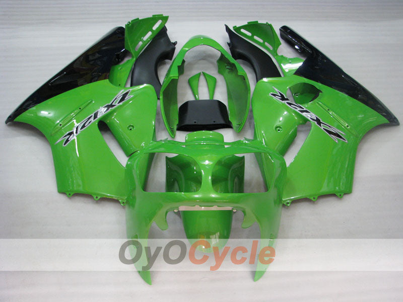 Kit de carénage à injection pour NINJA ZX-12R 00-01 - Vert, noir - Style d’origine #OYO87906117