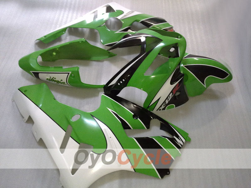 Kit de carénage à injection pour NINJA ZX-12R 02-05 - Vert, blanc, noir - Style d’origine #OYO87906118 Image principale du produit