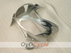 Kit de carénage à injection pour NINJA ZX-12R 02-05 - Noir, argent - Style d’origine #OYO87906119