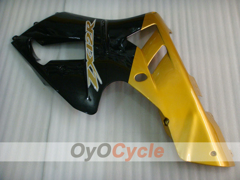 Kit de carénage à injection pour NINJA ZX-12R 02-05 - Noir, or - Style d’origine #OYO87906120