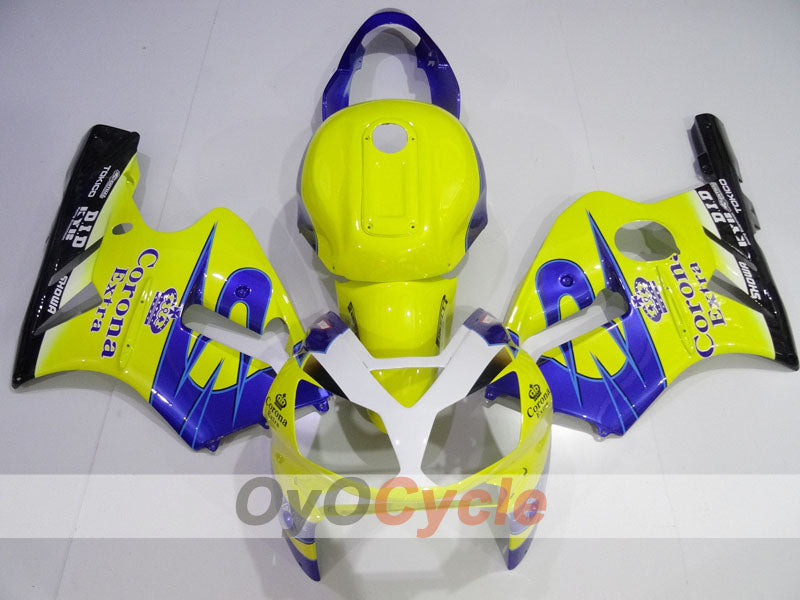 Kit de carénage à injection pour NINJA ZX-12R 02-05 - Jaune, bleu - Corona #OYO87906122