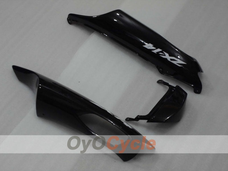 Kit de carénage à injection pour NINJA ZX-14R 06-11 - Noir, argent - Style d’origine #OYO87906124
